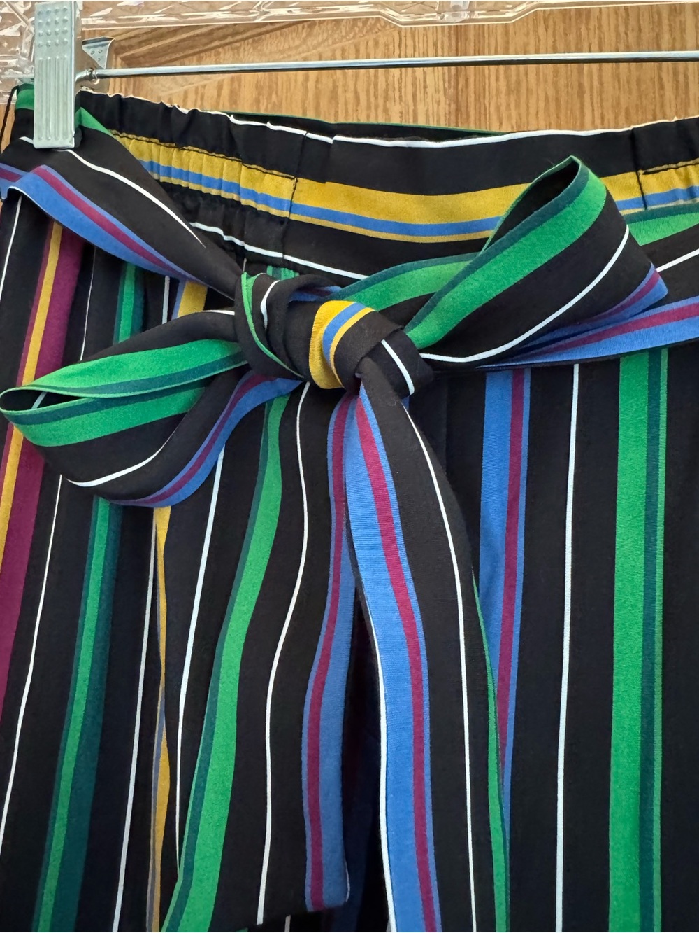 NWT Per Se by Carlisle Multicolor Vertical Stripe Wide Leg Pants - Picture 4 of 9